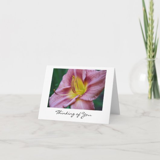 Pensée à vous carte vierge (Devant)
