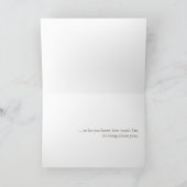 Pensée à vous peu bonjour carte rouge d'oiseau (Intérieur)