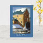 PENSÉE À VOUS VIEILLE CARTE DE MOULIN (Fleur jaune)