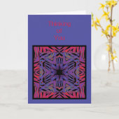 Pensée abstraite de bleu rouge à vous modèle de (Fleur jaune)