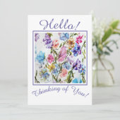 Pensée fantasque de votre carte de vacances (Debout devant)