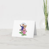 Pensée Fleur de vous / Carte de voeux Merci (Dos)