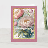 Pensée florale pour vous, carte pliée 5" x 7" (Devant)