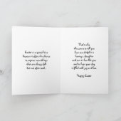 Pensée heureuse de carte de fille et de beau-fils (Intérieur)