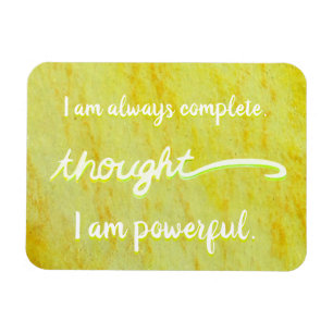 "Pensée" Jaune Power Chakra Mots Magnet