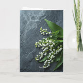 Pensée pour Vous - Muguet Carte de Condoléances (Dos)