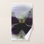 Pensée pourpre et blanche (Serviette à main)