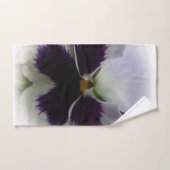 Pensée pourpre et blanche (Serviette à main)