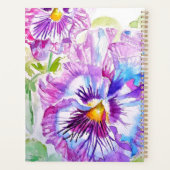 Pensée Violette Fleur de Filles Nom Floral Aquarel (Dos)