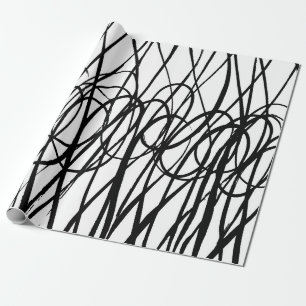Penseel abstract patroon. Grunge textuur. Achtergr Cadeaupapier