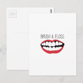 Penseel en verlies briefkaart (Voorkant / Achterkant)