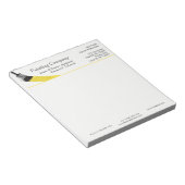 Penseel Geel penseel van het bedrijf van de schild Notitieblok (Schuin)