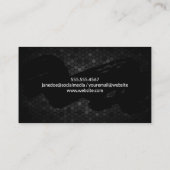 Penseel ingedrukt | Geometrisch metaal Visitekaartje (Achterkant)