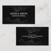 Penseel ingedrukt | Geometrisch metaal Visitekaartje (Voorkant / Achterkant)