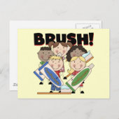 Penseel je twitje-shirts en cadeautjes briefkaart (Voorkant / Achterkant)