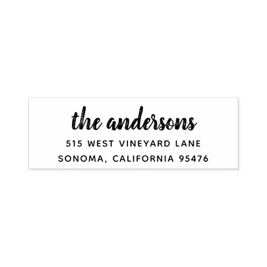 Penseel Letterlijk retouradres Zelfinktende Stempel (Design)