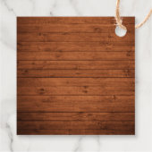 Penseel met kerstvierkant voor penseel Script Rust Bedankjes Labels (Achterkant)