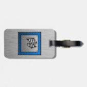 Penseel metaal kijkt Raceflak Bagagelabel (Achterkant horizontaal)