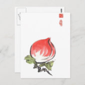 Penseel roze penseel briefkaart (Voorkant / Achterkant)