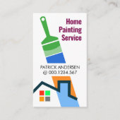 Penseel schilderen Home Painter Visitekaartje (Voorkant)