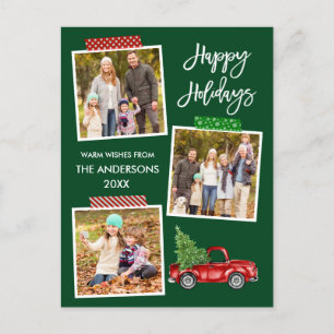 Penseel Script Craft Tape Truck Holiday Briefkaart