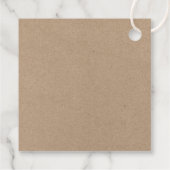 Penseel Script Green Pset Kraft-kersttruck Bedankjes Labels (Achterkant)