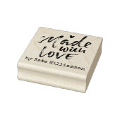 Penseel script handgemaakte Business Stamp Rubberstempel (Stempel)