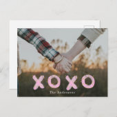 Penseel script knuffels en kussen Foto Briefkaart (Voorkant / Achterkant)