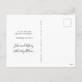 Penseel script knuffels en kussen Foto Briefkaart (Achterkant)