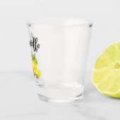 Penseel Script Limoncello Waterverf Lemons Shot Glas (Rechts)