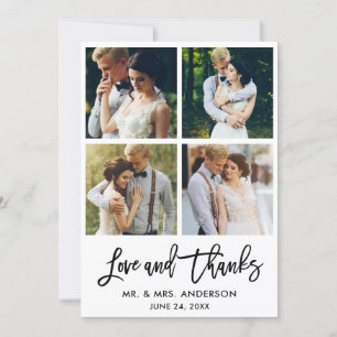 Penseel Script Love and Bedankt Wedding 4 Photo