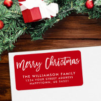 Penseel Script Star Merry-kerstfamilie