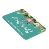 Penseel Script Tropical Floral Family Beach House Magneet (Rechterzijde)