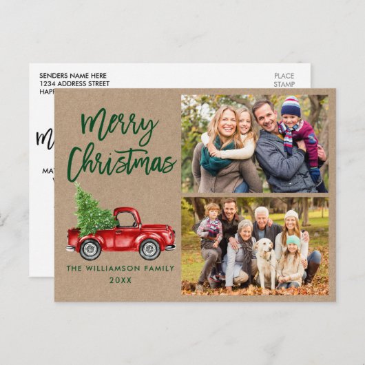 Penseel Script Truck 2 Briefkaart (Voorkant / Achterkant)