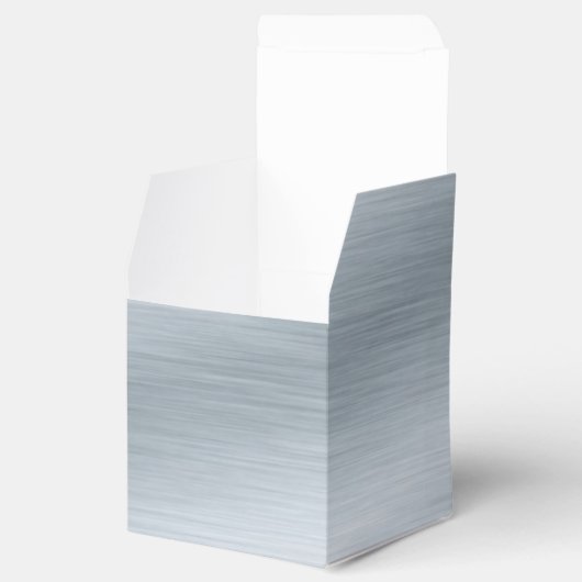 Penseel Silver-kijk achtergrond Bedankdoosjes (Geopend)