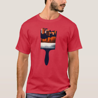 penseel stad grappig t-shirt