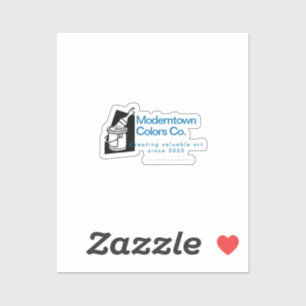 Penseel Vector Schilder Kunstenaar Bedrijfsinfo Sticker