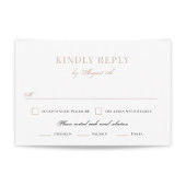 Penseelbedekte bruiloft RSVP