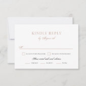 Penseelbedekte bruiloft RSVP Kaartje (Voorkant)