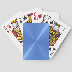Penseelblauw Metaal afspeelkaarten Speelkaarten
