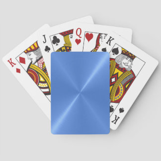 Penseelblauw Metaal afspeelkaarten Speelkaarten