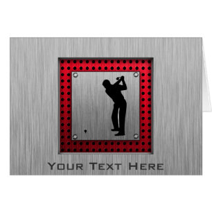 Penseelde aluminium look Golfer