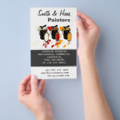 Penseeldecorator verf het Huis van de Schilders Flyer (Hand)