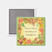 Penseelkunst van Herfst voor Thanksgiving Magneet (Voorkant / Achterkant)