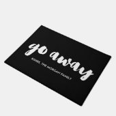 Penseellettertype Ga weg Deurmat (Schuin)