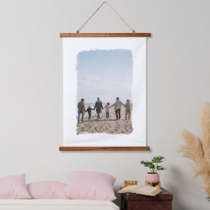 Penseellijnen penseelstreek Lijst Aangepaste foto Hangend Wandkleed