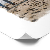 Penseellijnen penseelstreek Lijst Aangepaste foto Poster (Hoek)