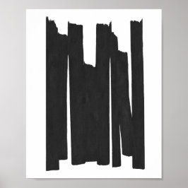 Penseellijnen Poster