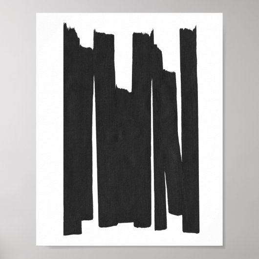 Penseellijnen Poster (Voorkant)