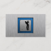 Penseelmetalen blik Golf Visitekaartje (Achterkant)